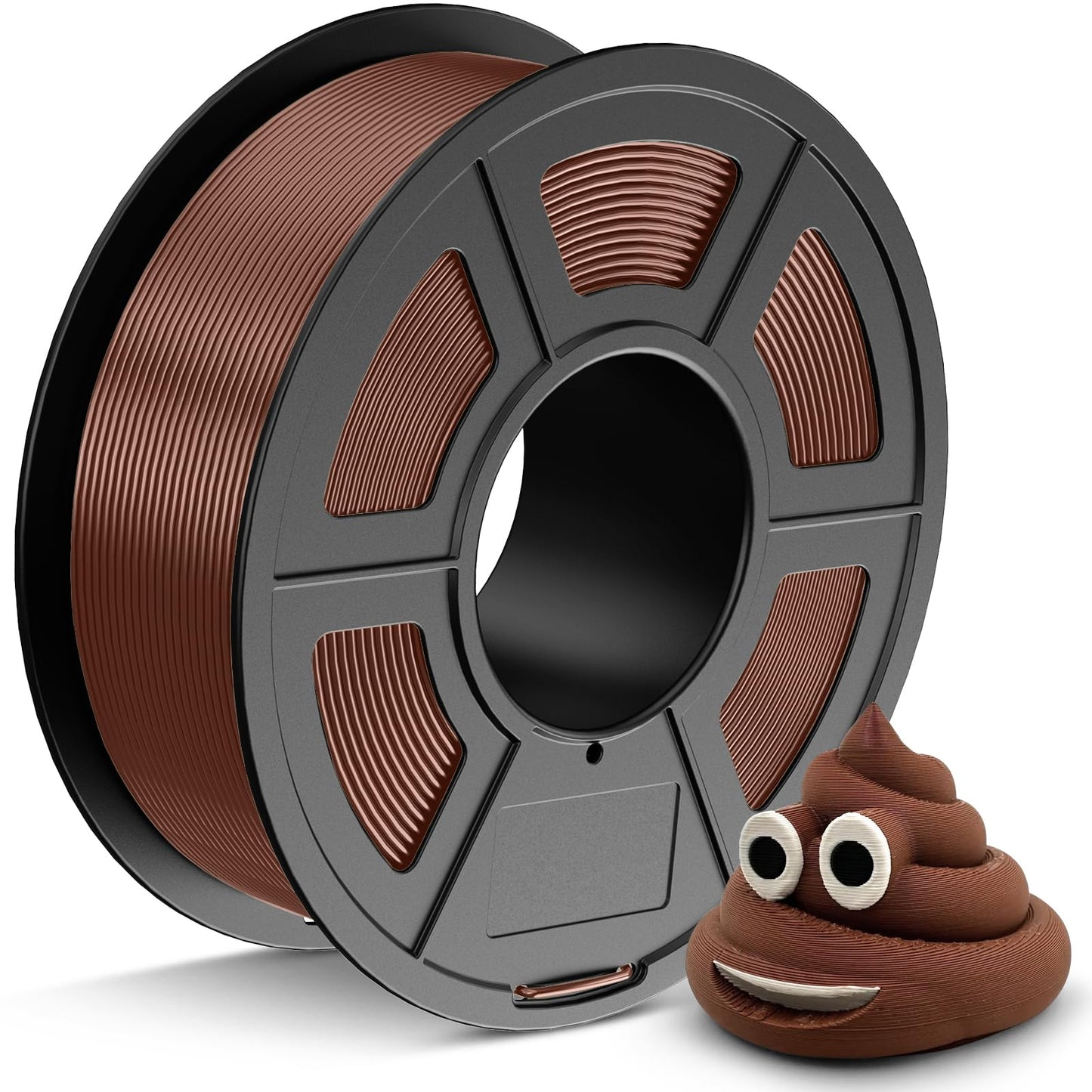 JAYO PETG Filament 1.75mm Brown 1.1 KG, Strong Toughness PETG 3D Printer Filament Dimensional Accuracy +/- 0.02 mm, 2.4lbs Spool