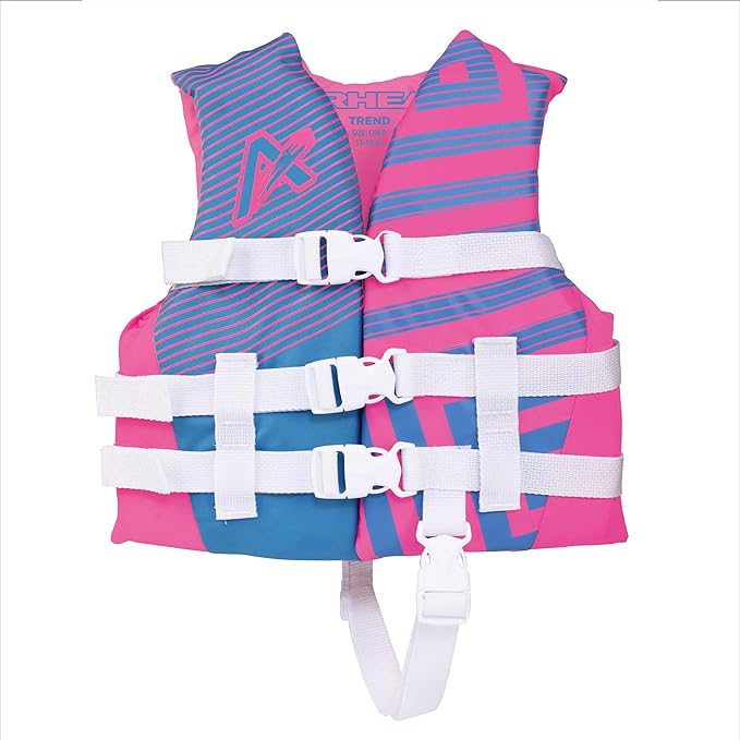 Airhead Children's Trend Life Vest - USCG Approved Life Jacket - 22-25 in Chest Size - 33-55 lbs. - Ideal for Boating, Wat...