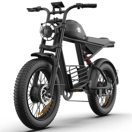 SpeedWind Retro Electric Bike for Adults,1000W-1600W(Peak Power) E Bike for Adults,35MPH Electric Dirt Bike, 20" Fat Tire Adult Electric Bicycle with 48V 18.9AH Battery, 7 Speed E Bikes