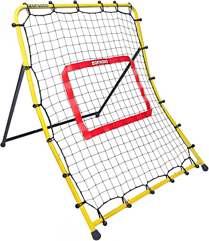 Zonlolo Baseball Pitchback Net, Rebounder Net, Pitching Return Trainer,Three Angles Without Adjusting, Perfect for Solo Playing Catch