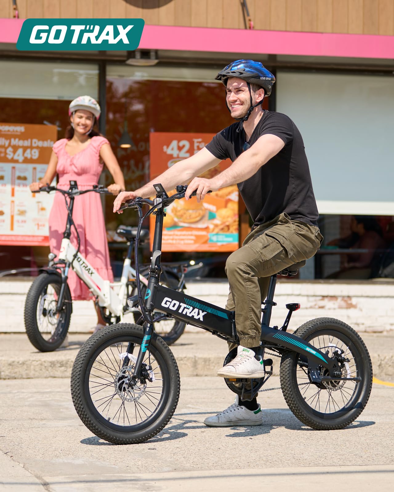 Gotrax R1 20" Folding Electric Bike with 40 Miles (Pedal-assist1) by 48V Battery, 20Mph Power by 350W, Weighs Only 45lbs, LCD Display & 5 Pedal-Assist Levels, Suitable for Leisure Riding&Commuting WHI