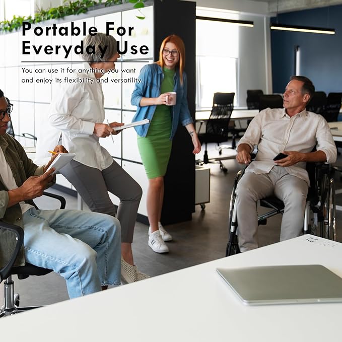 Plainsity 8ft Folding Table, Foldable Table with Foldable, Easy to Carry, for Family Gatherings, Outdoor Gatherings, Indoor