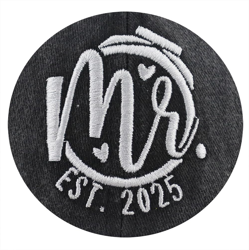 2025 Wedding Gifts for Bride Groom, Couples Her Wifey Mr Mrs Engagement, Honeymoon Outfits Essentials Baseball Cap for Bridal Gift Black