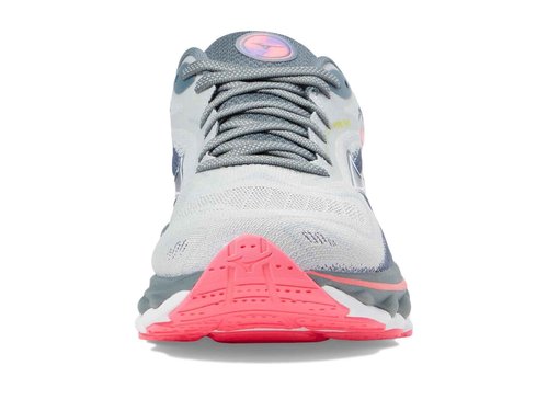 Mizuno Womens Wave Sky 7 Running Shoe, Pearl Blue-White, 7 Wide