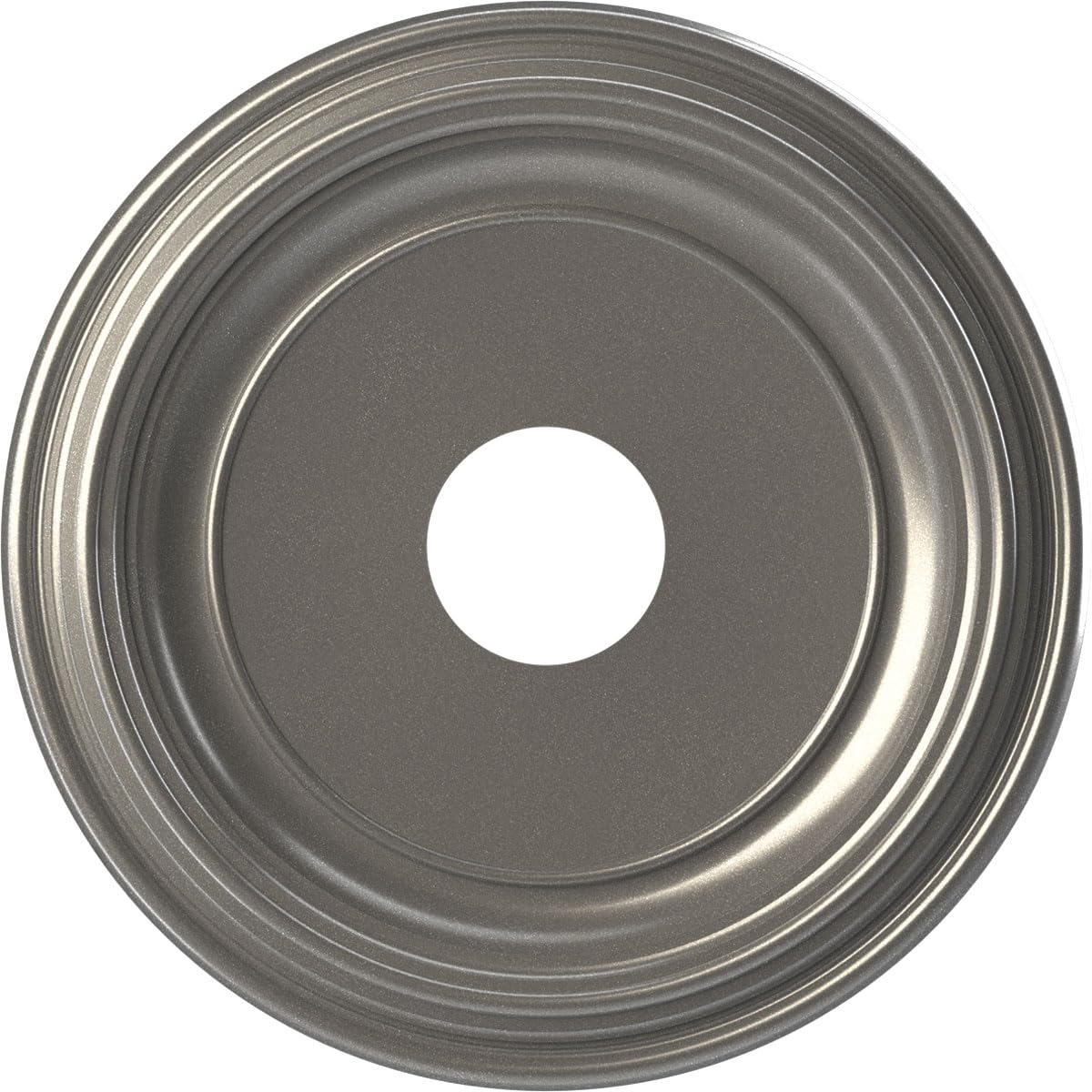 Ekena Millwork 16Od X 3 1/2Id X 1 3/8P Traditional Thermoformed Pvc Ceiling Medallion (Fits Canopies Up To 9 1/2), Aged Dark Ste