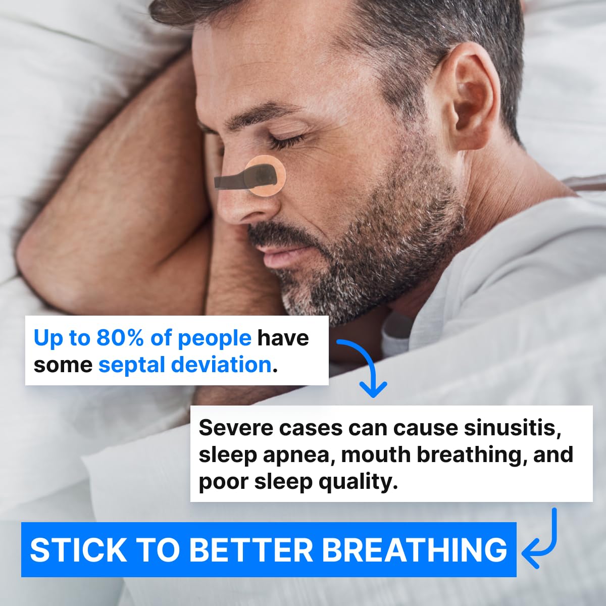Nasal Strips Refill Pack – 30-Day Count – Enhanced Breathing, Sleep Aid & Snore Reduction, Bash Stack