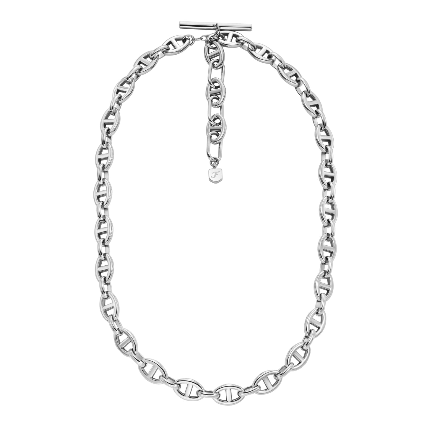 Fossil Women's Heritage D-Link Stainless Steel Chain Necklace (Model: JA7242040)