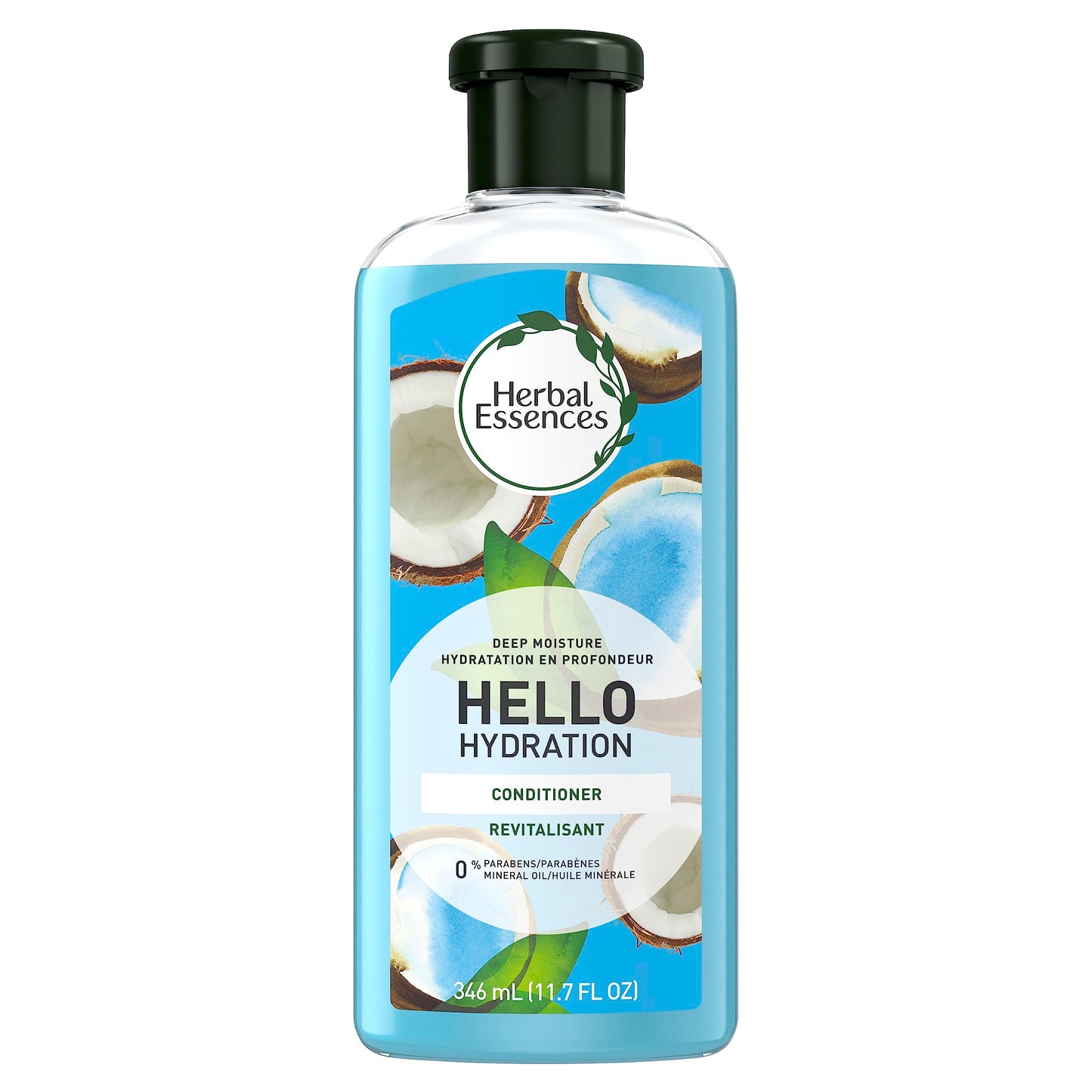 Herbal Essences Hello Hydration Conditioner, Deep Moisture for Hair, 11.7 Fluid Ounces, Coconut Scent, Paraben Free, Dermatologi