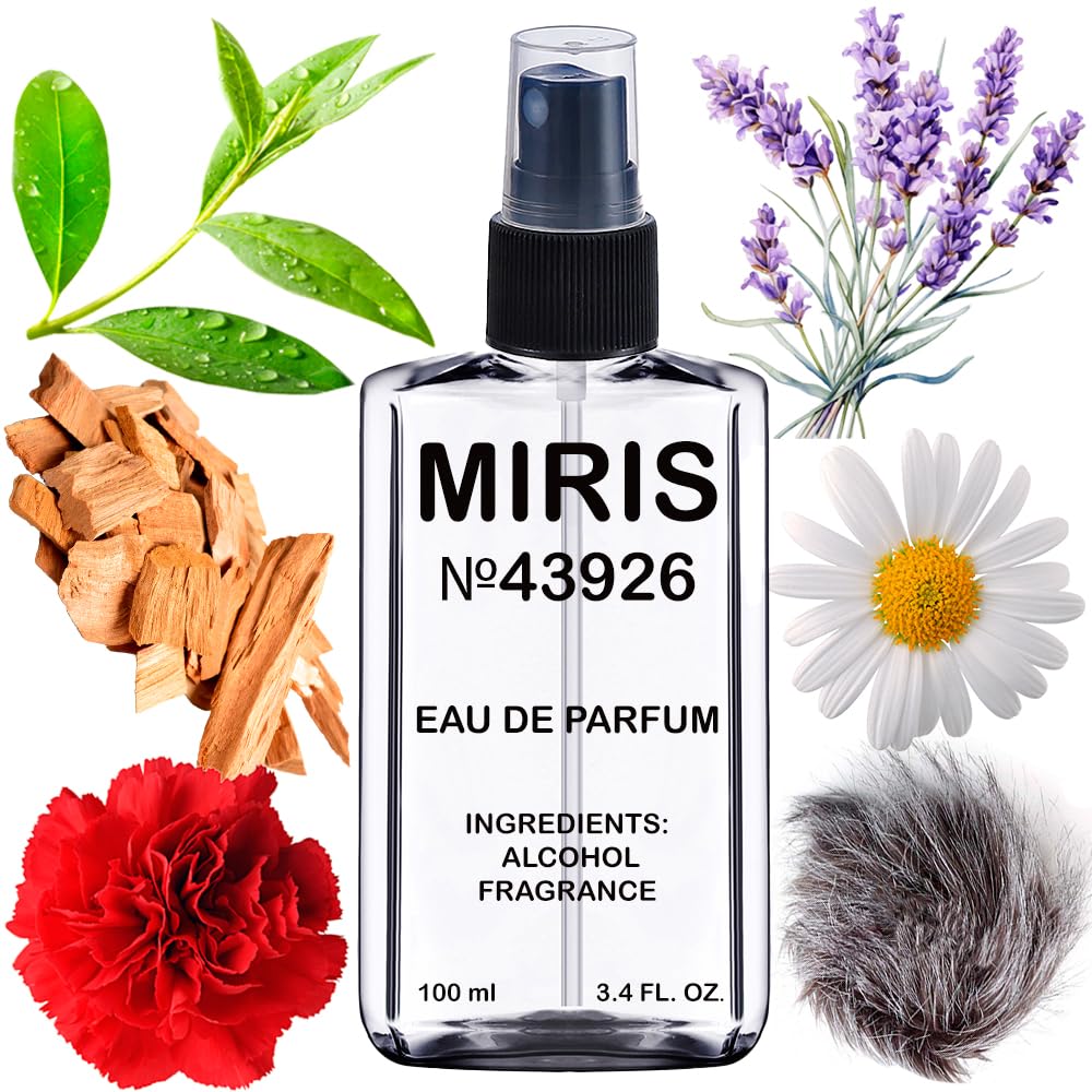 MIRIS No. 43926, Inspired by Tabac Orig, Long-Lasting Eau de Parfum for Men, Spray 3.4 Fl Oz / 100 ml