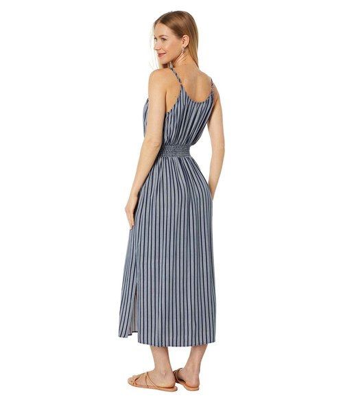 Carve Designs Macy Dress Navy Stripe MD (US 8-10)