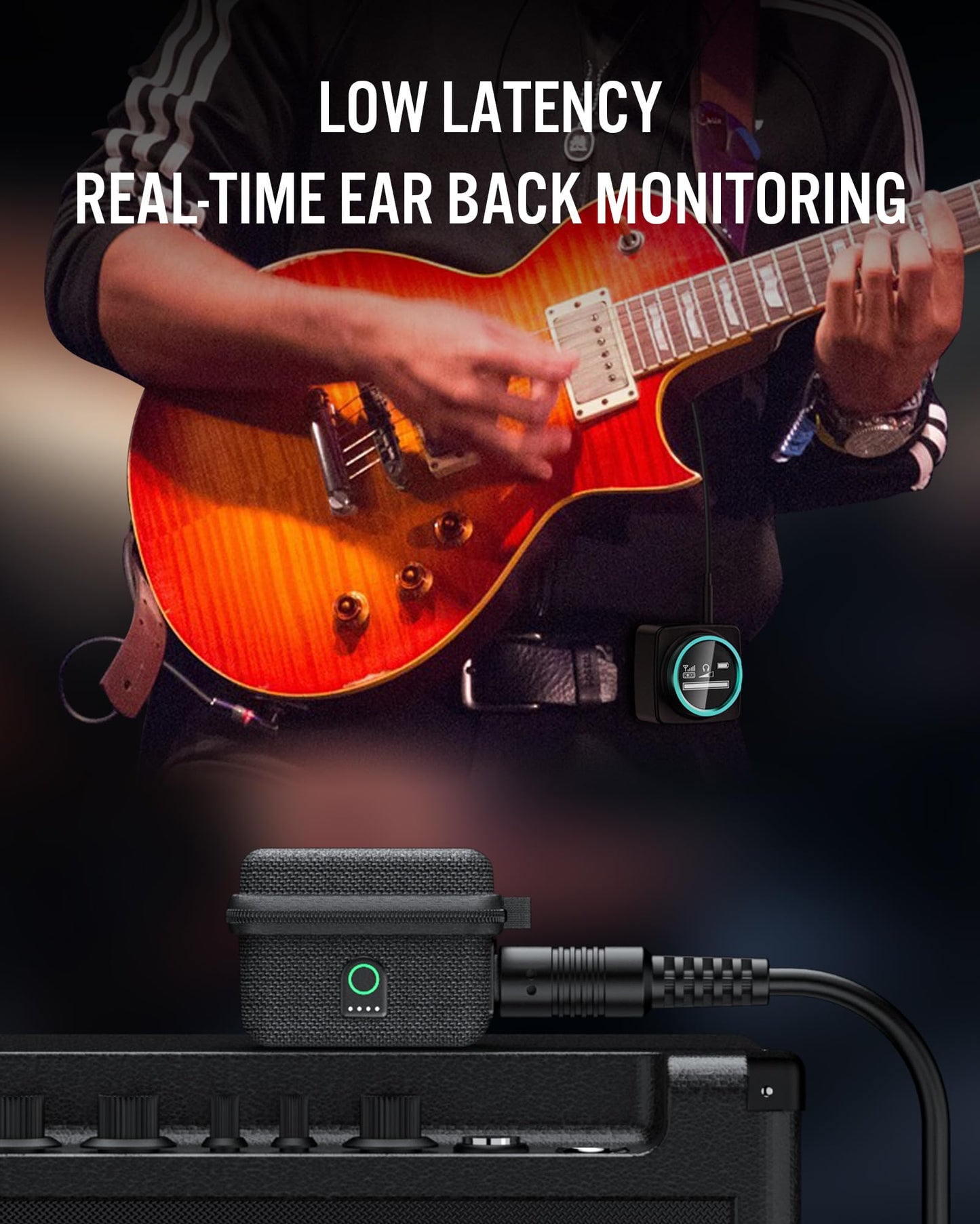Swiff Wx520R Wireless In-Ear Monitor System Receiver, Upgraded 5.8G Stereo Iem System Low Latency With Led Display For Church, B