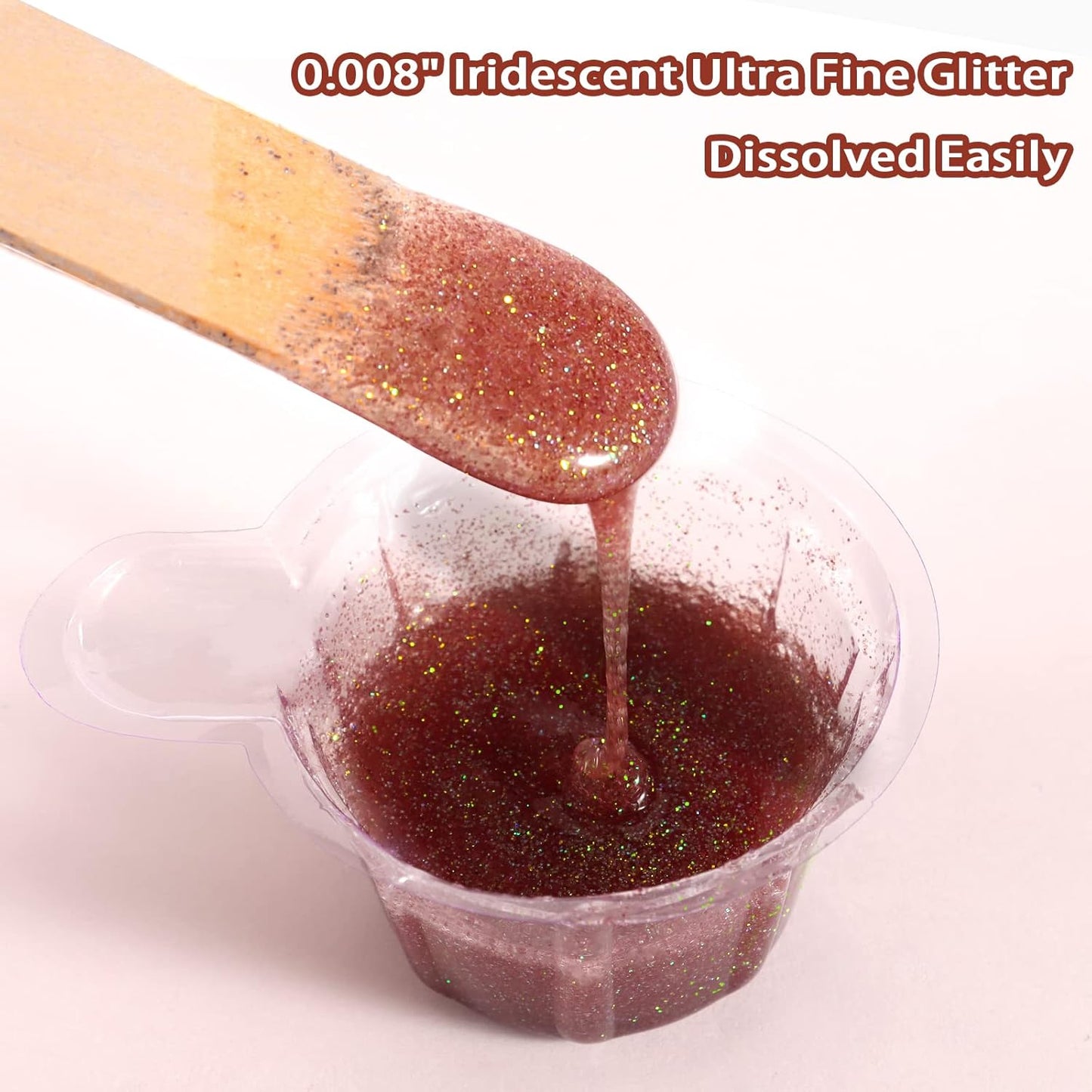 Renfio Iridescent Ultra Fine Glitter Powder Resin Supplies Glitters 1.94 Oz (55g) PET Flake Crafts Sequins 1/128" 0.008" 0.2mm Epoxy Chips Flakes for Tumblers Slime Painting - Fluorescent Green
