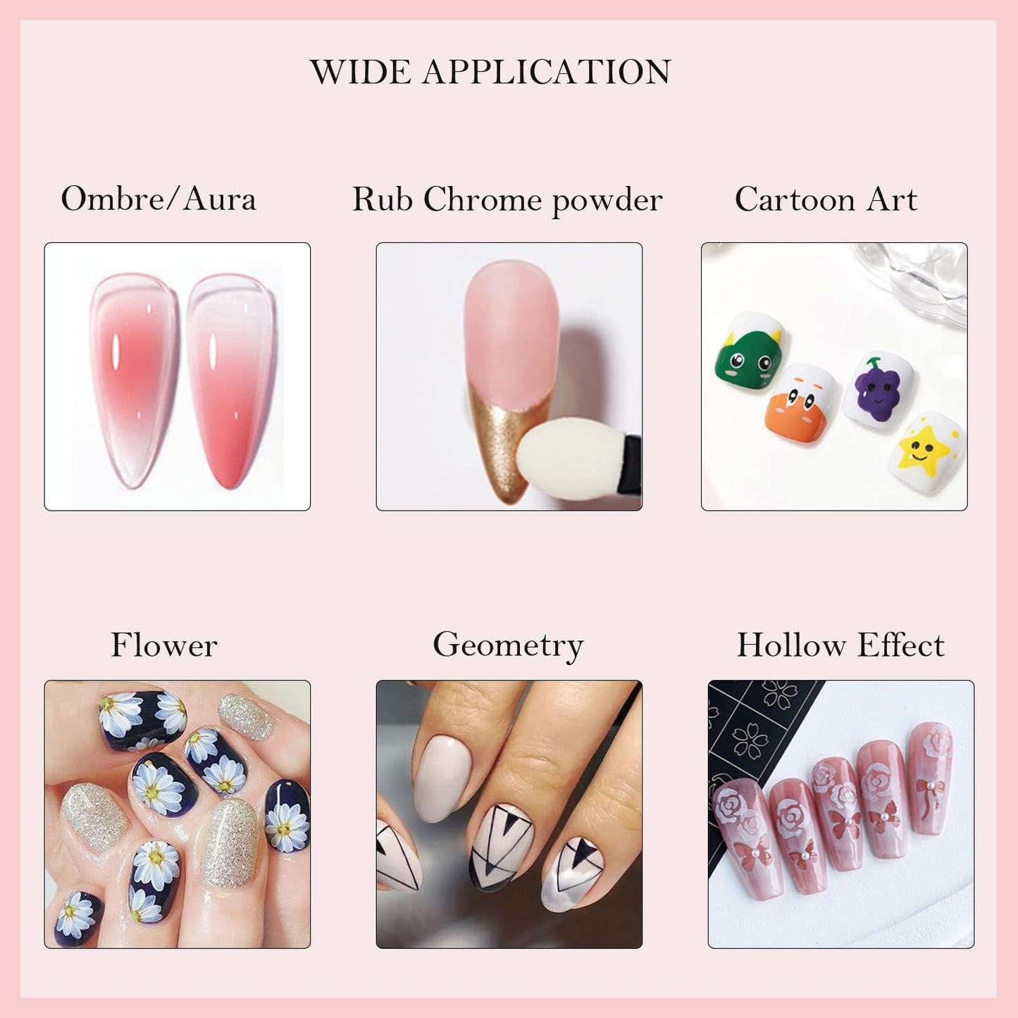 MOEPAK 9 Colors Pat Painting Gel Nail Polish Set Ombre Aura Nail Gel Paint for Nail Art Drawing No Wipe Nail Art Painting Gel fo