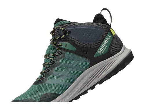 Merrell Men's Nova 3 Mid Waterproof Carbon Fiber Construction Boot, Forest/Hiviz, 15
