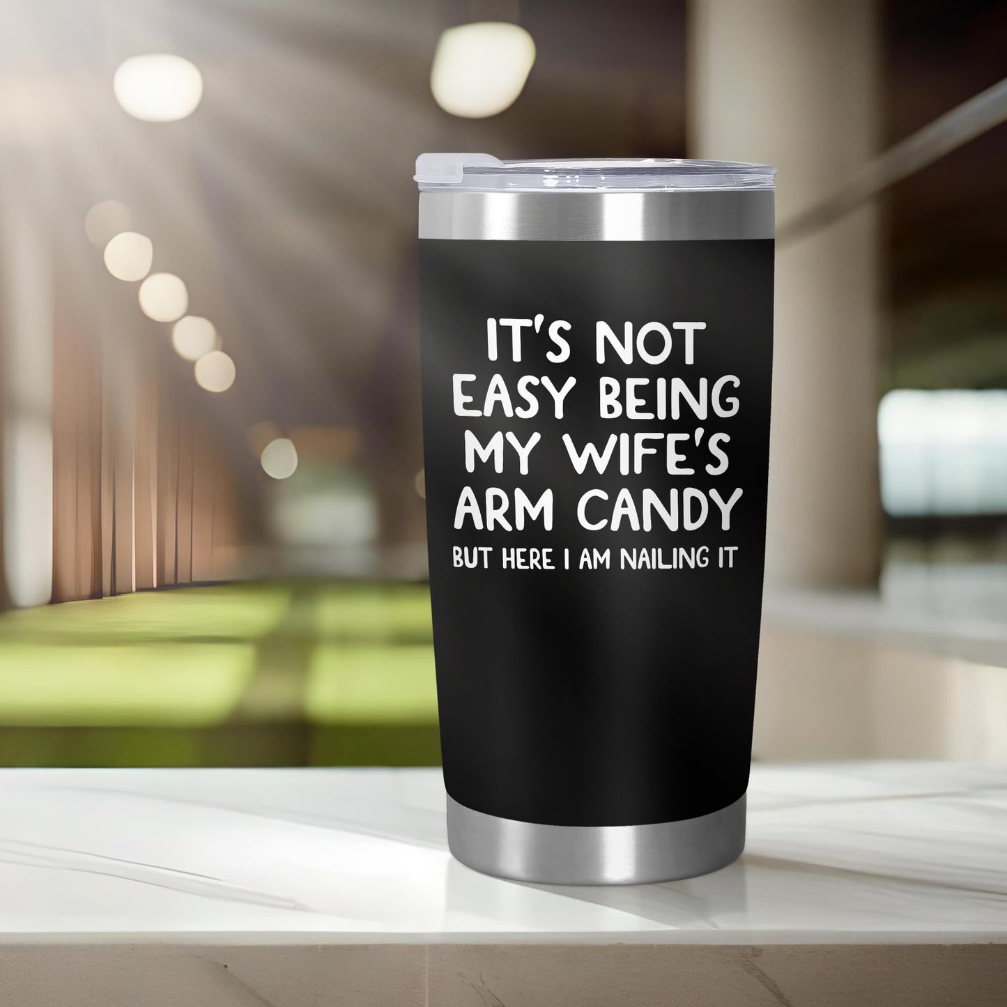 ARVEXO Gifts For Husband from Wife - 20 oz Stainless Steel Insulated Coffee Tumbler with Lid - Anniversary Wedding Gifts for Him Husband from Wife, Birthday Presents for Men