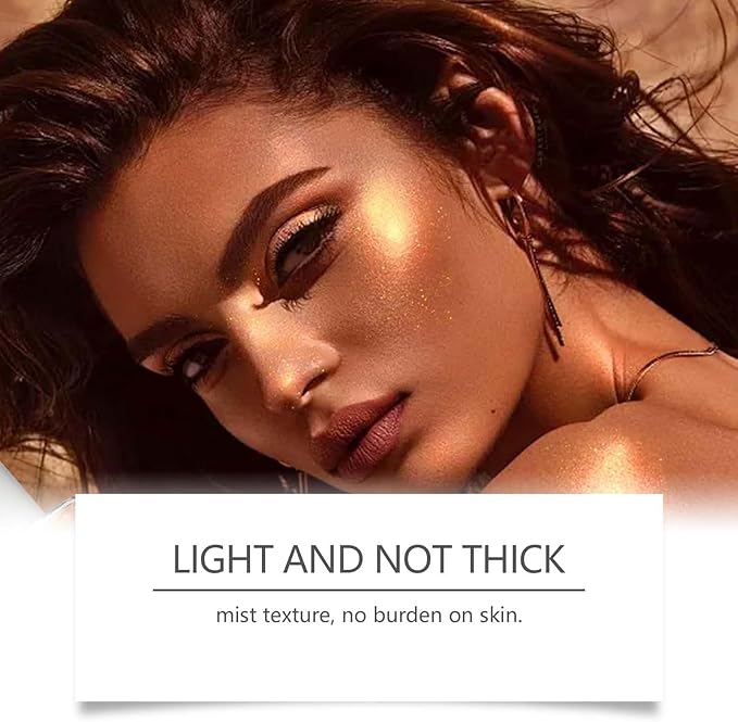 Body Glitter Spray, Perfect Long-Lasting Applies to Music Stage Rave Festival Party Outfit Accessories Hair and Body Shiny Glitter Makeup. (2.11 oz)