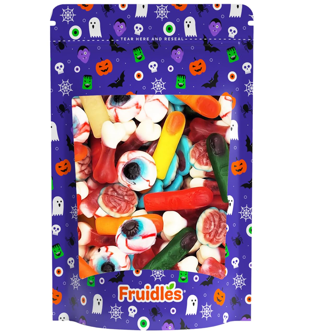 Fruidles Halloween Missing Body Parts Gummies, Fun And Festive Holiday Snacking (Half-Pound Bag)