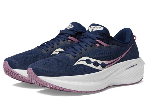 Saucony Women's Triumph 21, Navy/Orchid, 6