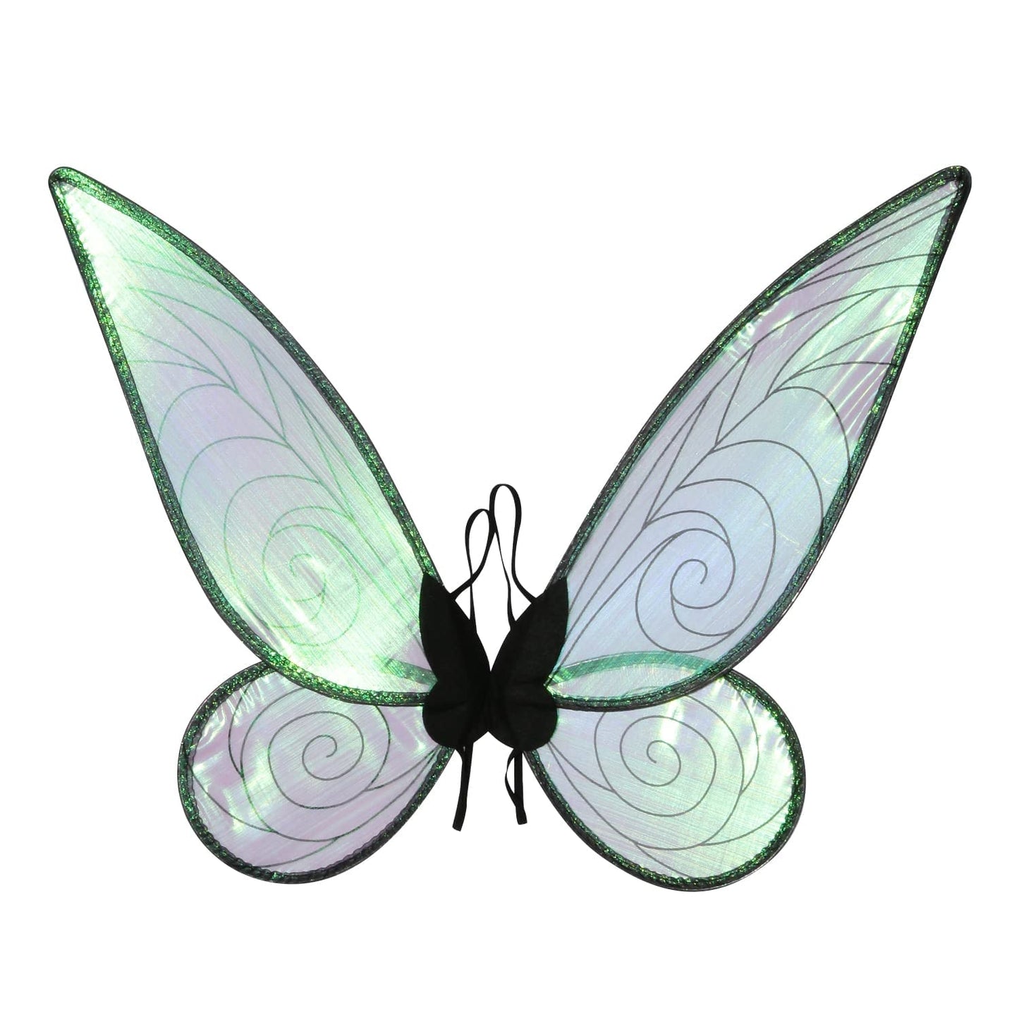 Lucakuins Fairy Wings for Girls Halloween Costumes,Butterfly Fairy Wings for Fairy Costumes Sparkle Fairy Princess Wings Party Favor (Black fairy wings)