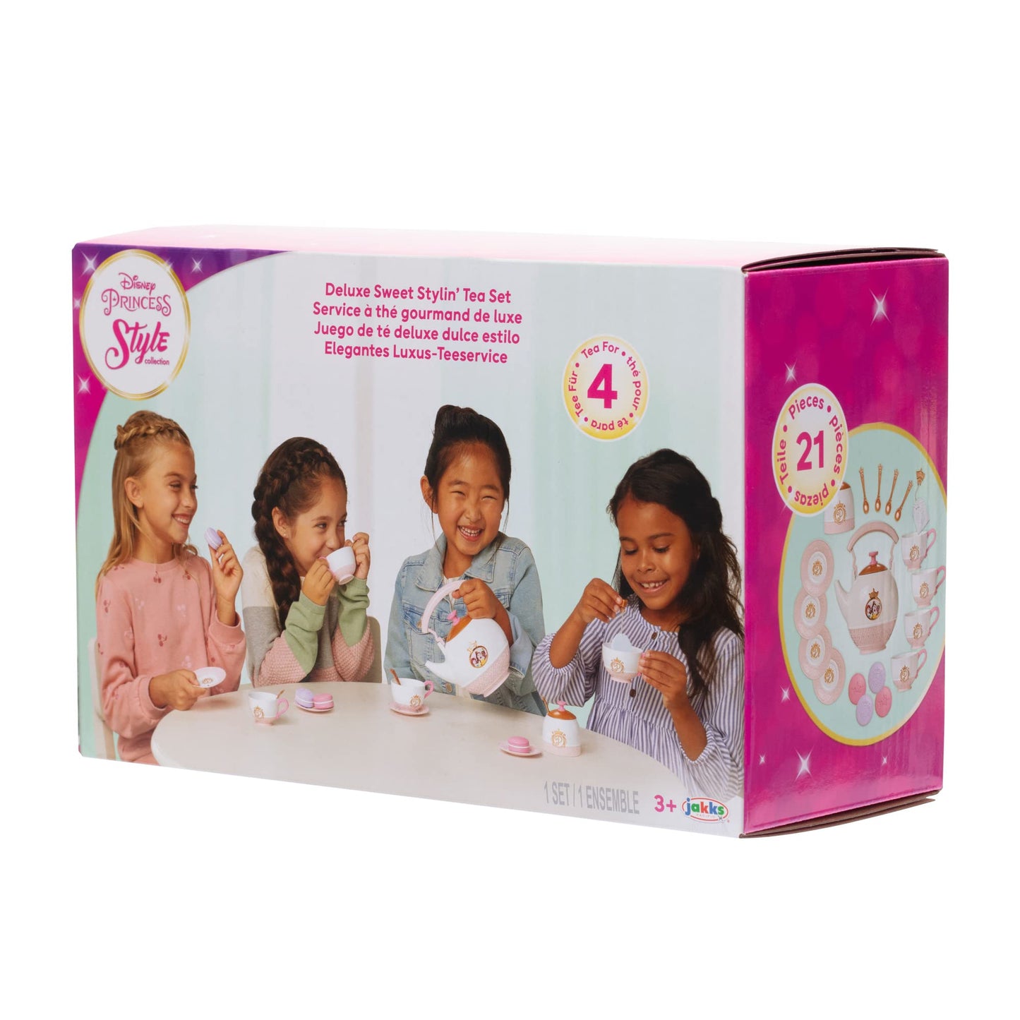 Disney Princess Style Collection Tea Set for 4! Includes 21 Pieces [Amazon Exclusive]