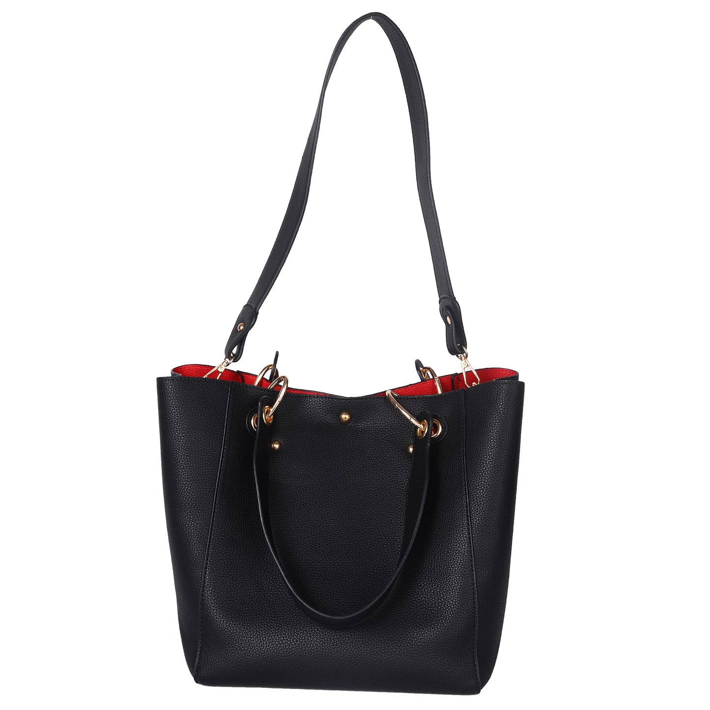 sqlp Large Work Tote Bag for Women Designer Purses and Handbags Big Bucket bags Ladies Travel Crossbody Purse Rose red