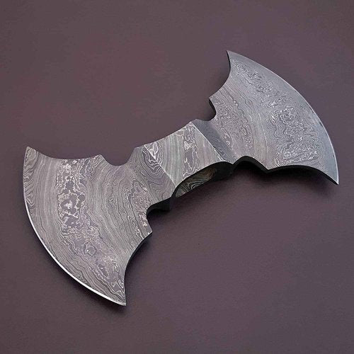 JNR Traders Damascus Double Headed Axe, Handmade Double Edge, Double Bit 2038