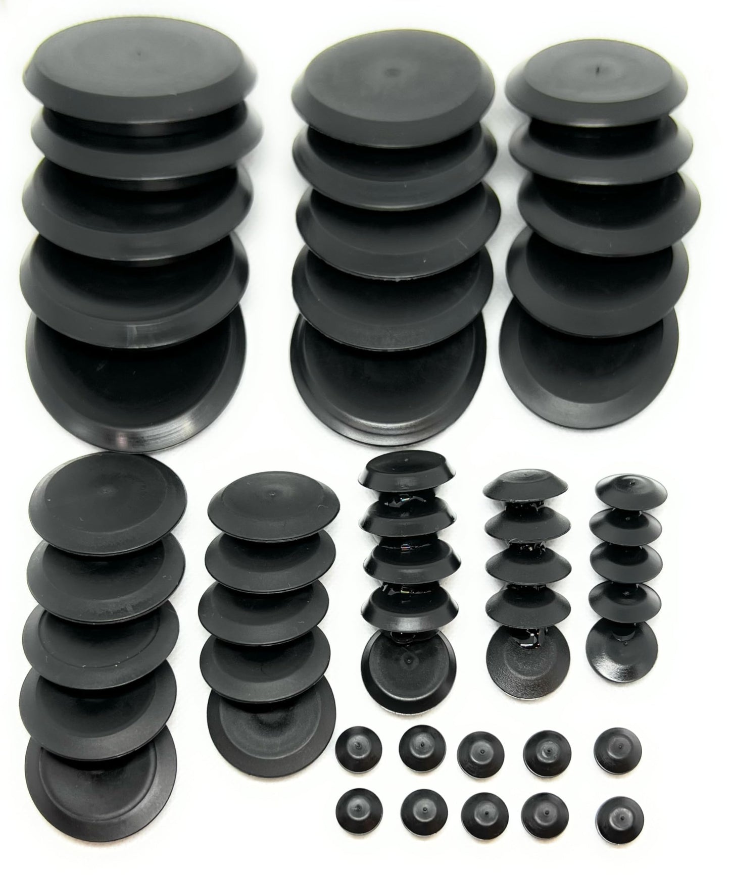 50 Piece Plastic Plugs for Round Holes - Auto Body Plugs - Body Plugs - Sheet Metal Plugs - Hole Plugs Automotive - Body Plugs Automotive TOP SECRET PDR