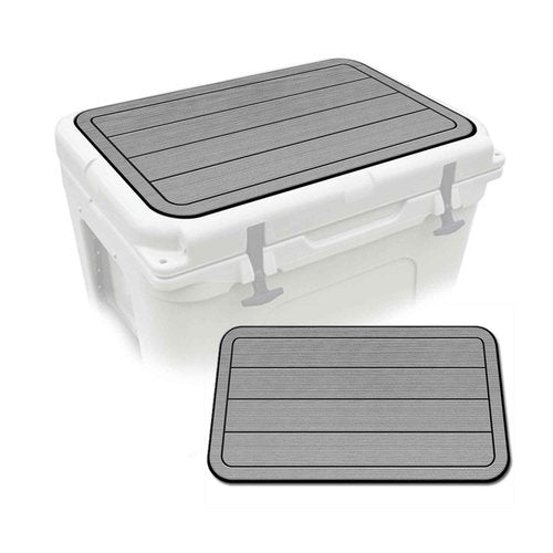 USATuff SeaDek EVA Mat Cooler Pad fits YETI 45 Tundra | Peel & Stick Application | Non Slip Comfort Accessories - Teak Lines (StormGray-Black)