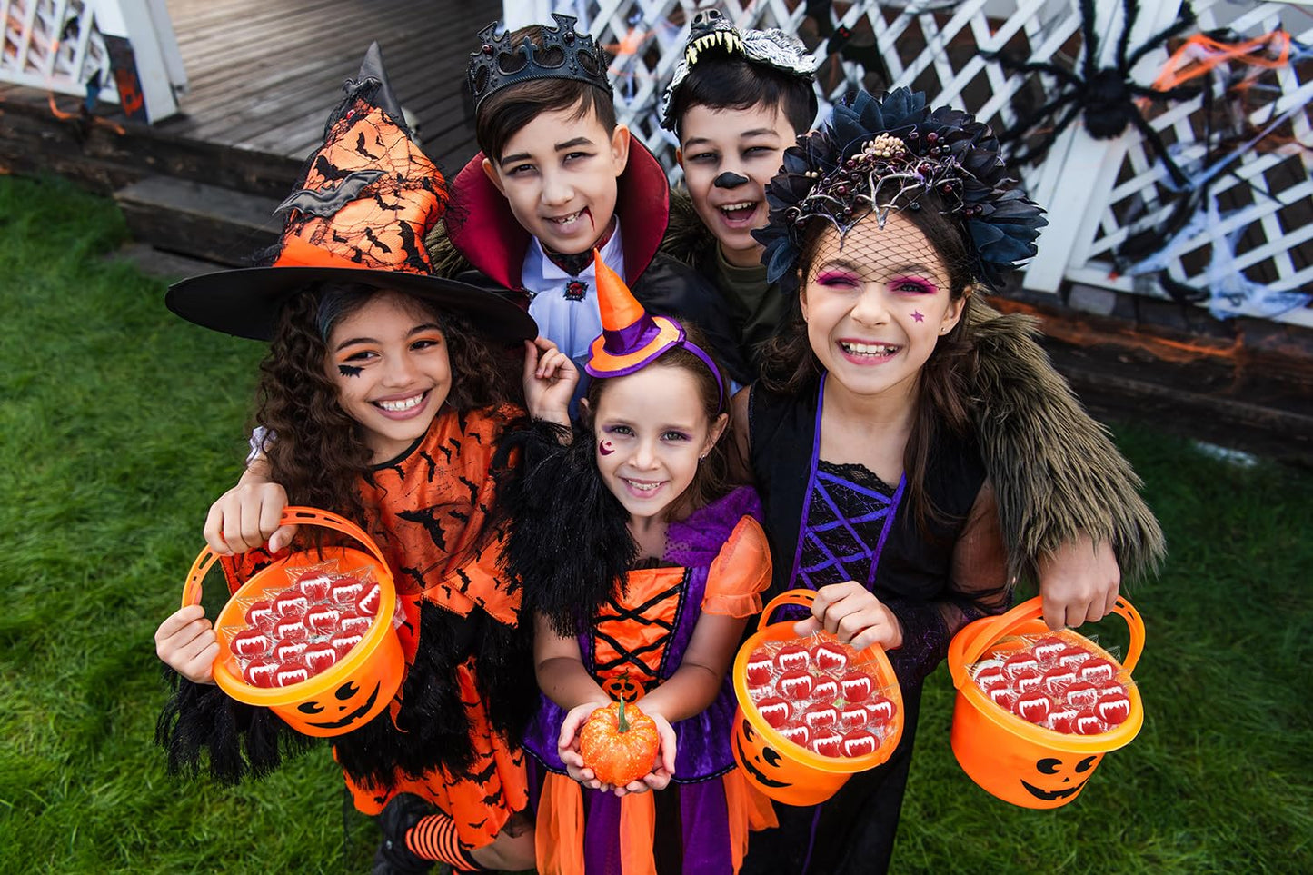 Fruidles Halloween Vampires Fangs Tattoo Lollipop Suckers Candy, Great for Goody Party Bag Fillers, Individually Wrapped (Half-Pound)