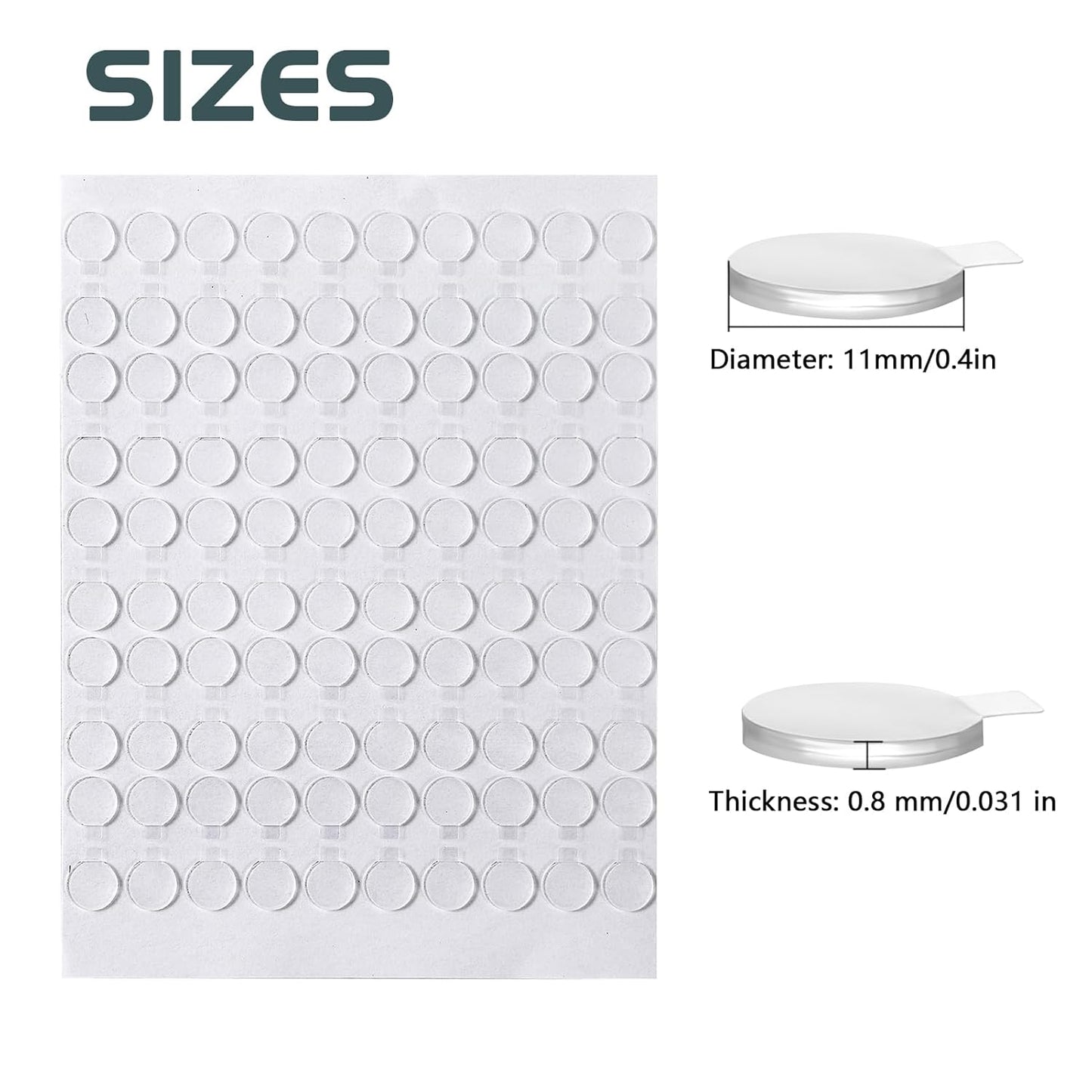 Adhesive Stick dots Two-Sided Sided Mounting Putty Stick Tack for Wall Hanging Crafts Balloons Festival Party Decorations,Clean Removable(0.4"*0.4"-900)