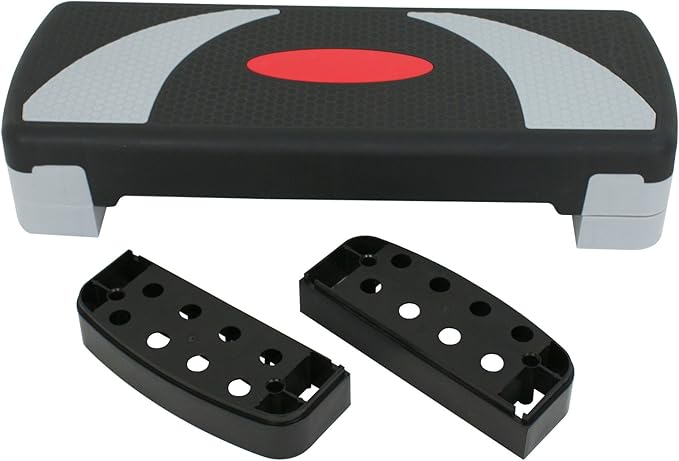 ZENY 31’’ Aerobic Step Platform, Adjustable Exercise Workout Stepper with Stable Risers, Stand Up Steppers for Exercise at Home, Fitness Equipment for Home Gym