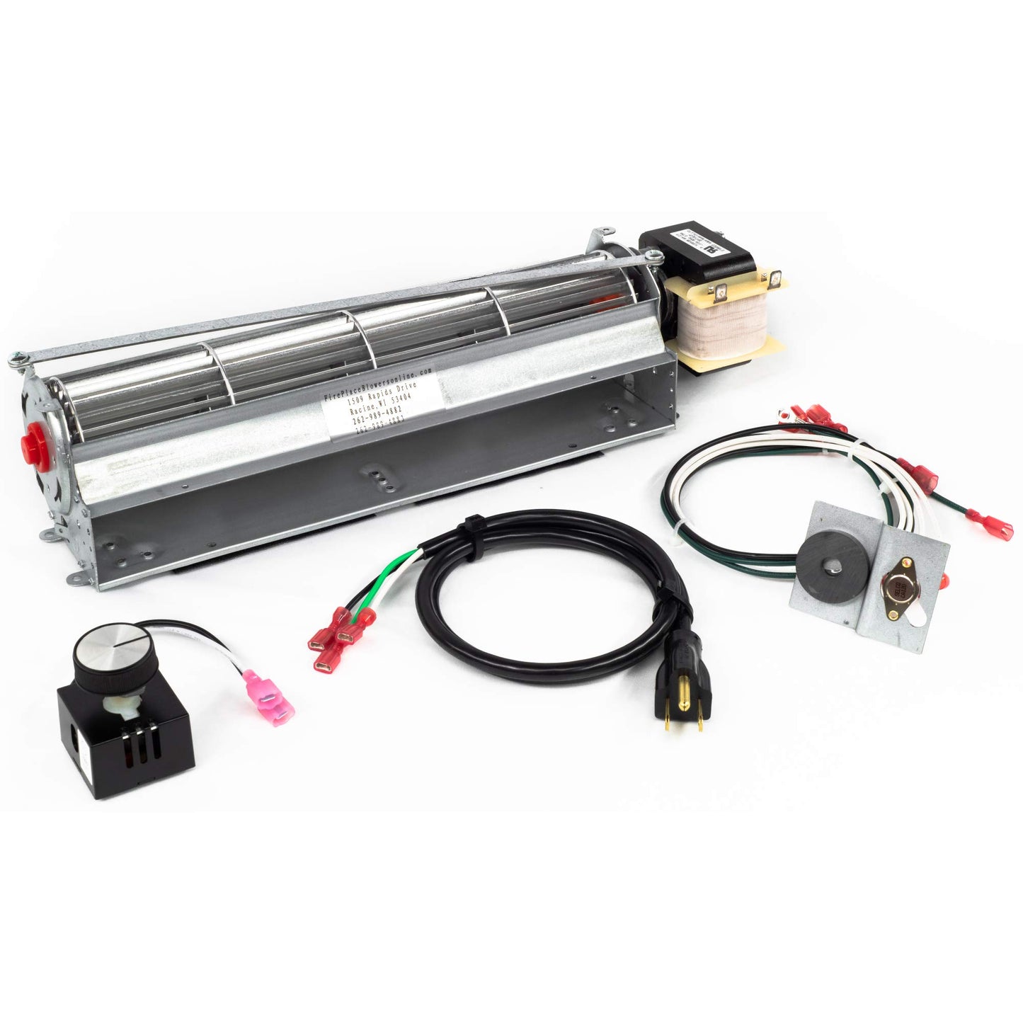 BKT GA3650T GA3650TB GA3700T GA3700TA Fireplace Blower Fan Kit for Desa, FMI, & More - Energy-Efficient Fireplace Fan Blower Kit w/Power Cord, Etc. - Easy-to-Install Home Heating Accessories