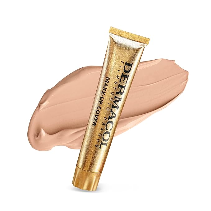 Dermacol Mini Full Coverage Foundation 13g, Liquid Matte Makeup with SPF 30, Waterproof Foundation for Oily Skin, Acne & Under Eye Bags, Long-Lasting Makeup Products Shade - 211