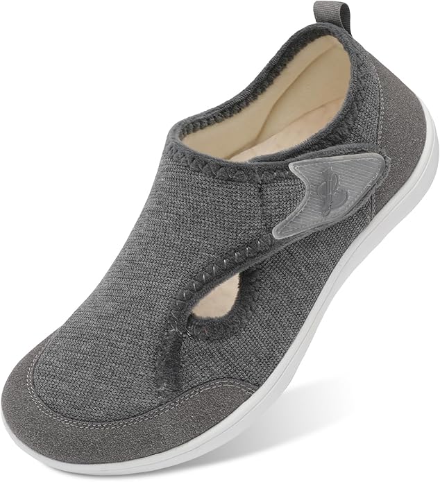 Leisfit Womens Slippers Wide Diabetic Shoes Adjustable Arthritis Edema House Shoes Indoor Outdoor Slippers