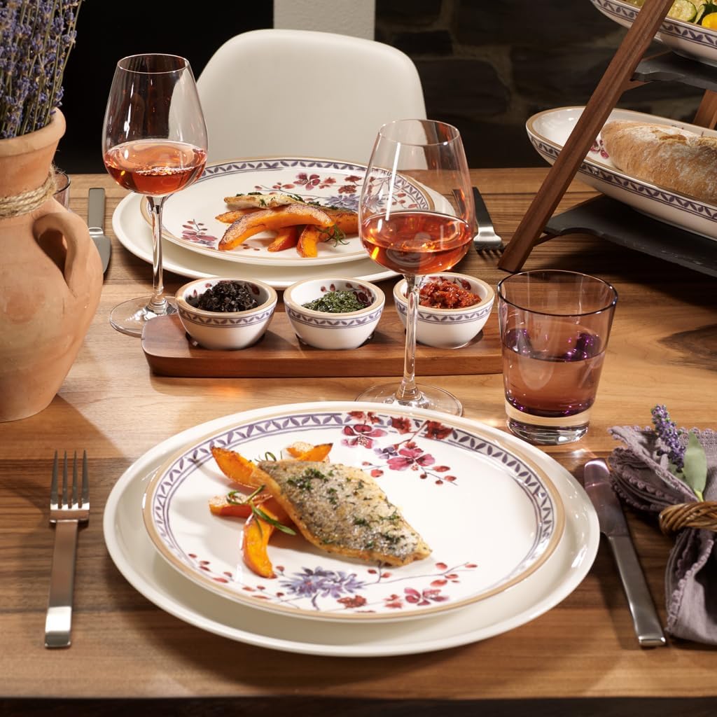 Villeroy & Boch Artesano Original Pizza/Buffet Plate, Premium Porcelain, Made in Germany, Generous 12.5 in Diameter, Rich, Creamy White