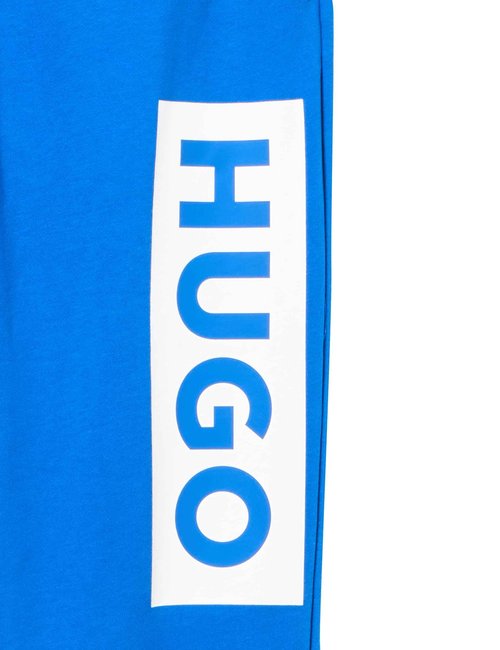 HUGO, Block Logo Cotton Sweatpant Joggers, Cobalt Blue, Medium