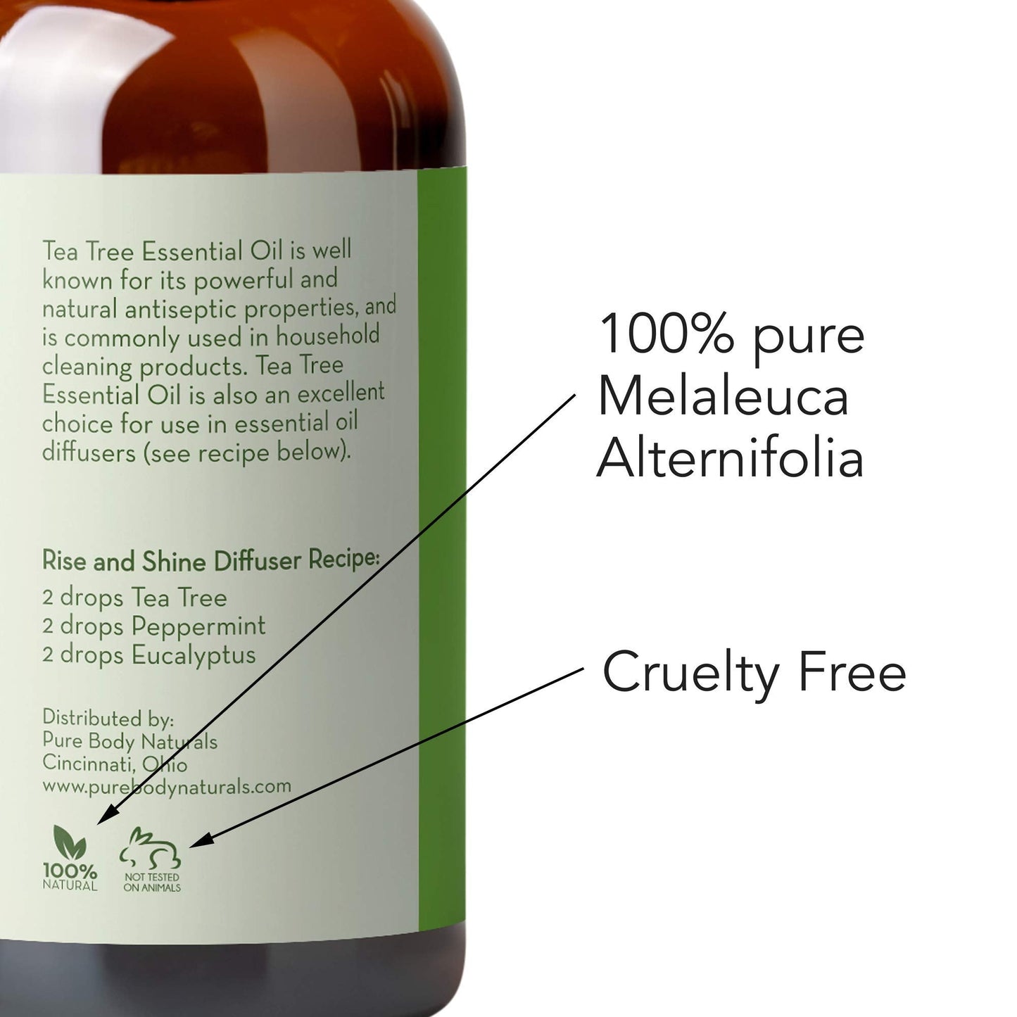 Tea Tree Essential Oil, 1 Fl Oz with Dropper - Undiluted Therapeutic Grade for Your Face, Skin, Hair and Diffuser - 100% Pure Me
