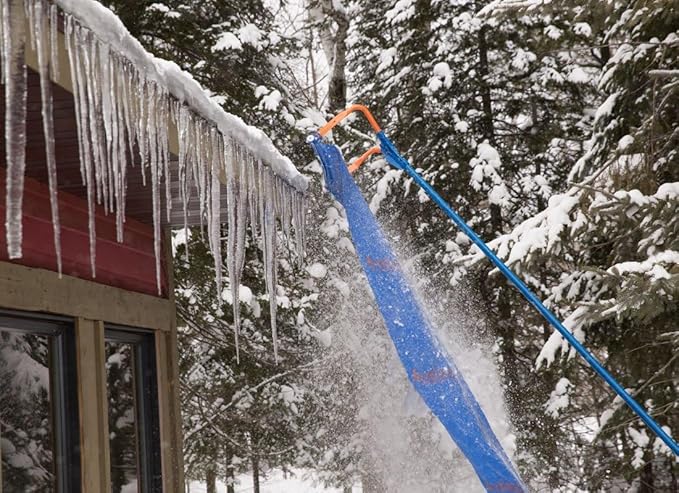 Avalanche! Handle Extension Kit - Extends Snow Roof Rake by 8 Foot - Large - 4 Piece - Blue - AVA-HK