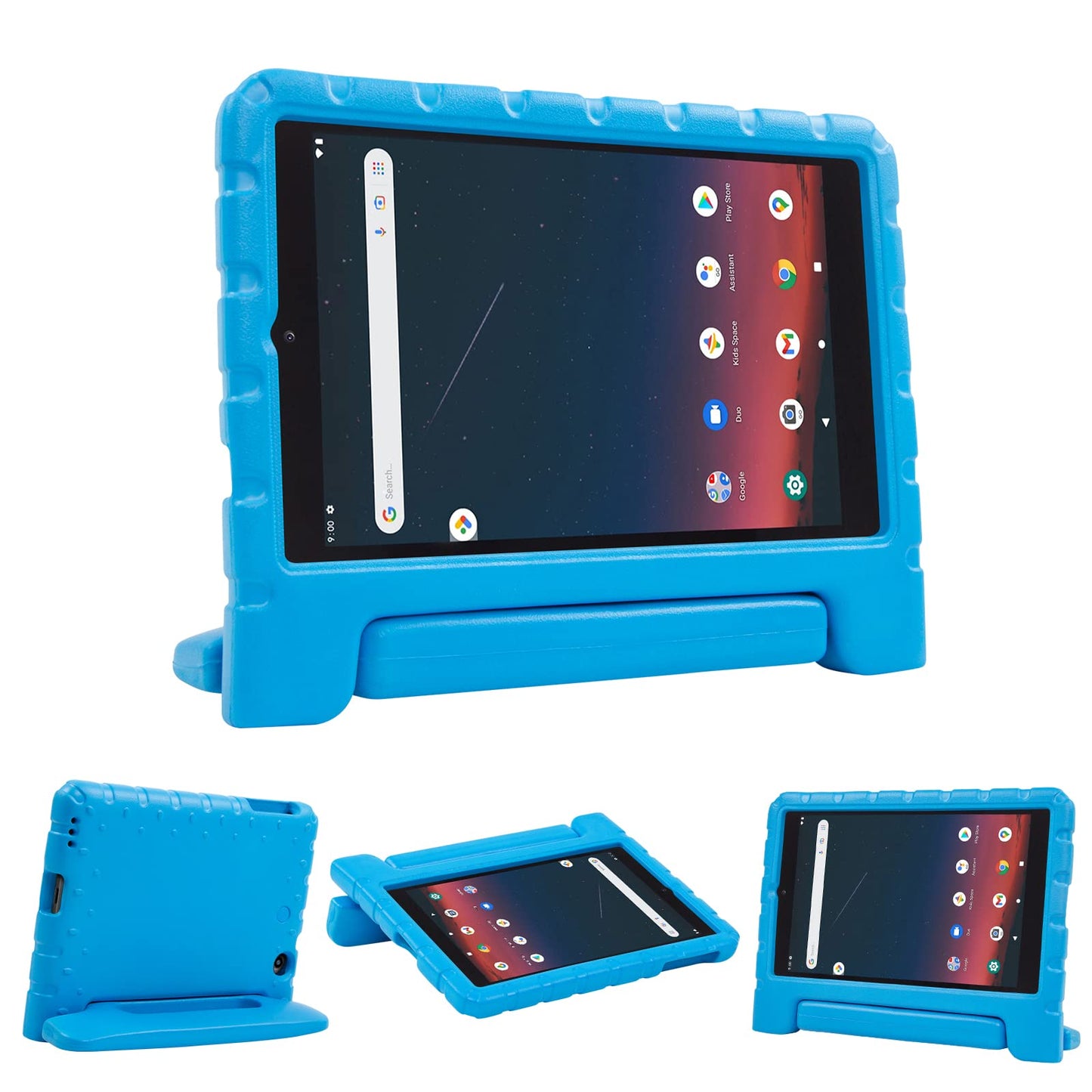 Simpleway Kids Case For Onn 8 Gen 3 2022 Release 8 Inch Models 100071483, Shockproof Lightweight Handle Stand Holder Kids Tablet