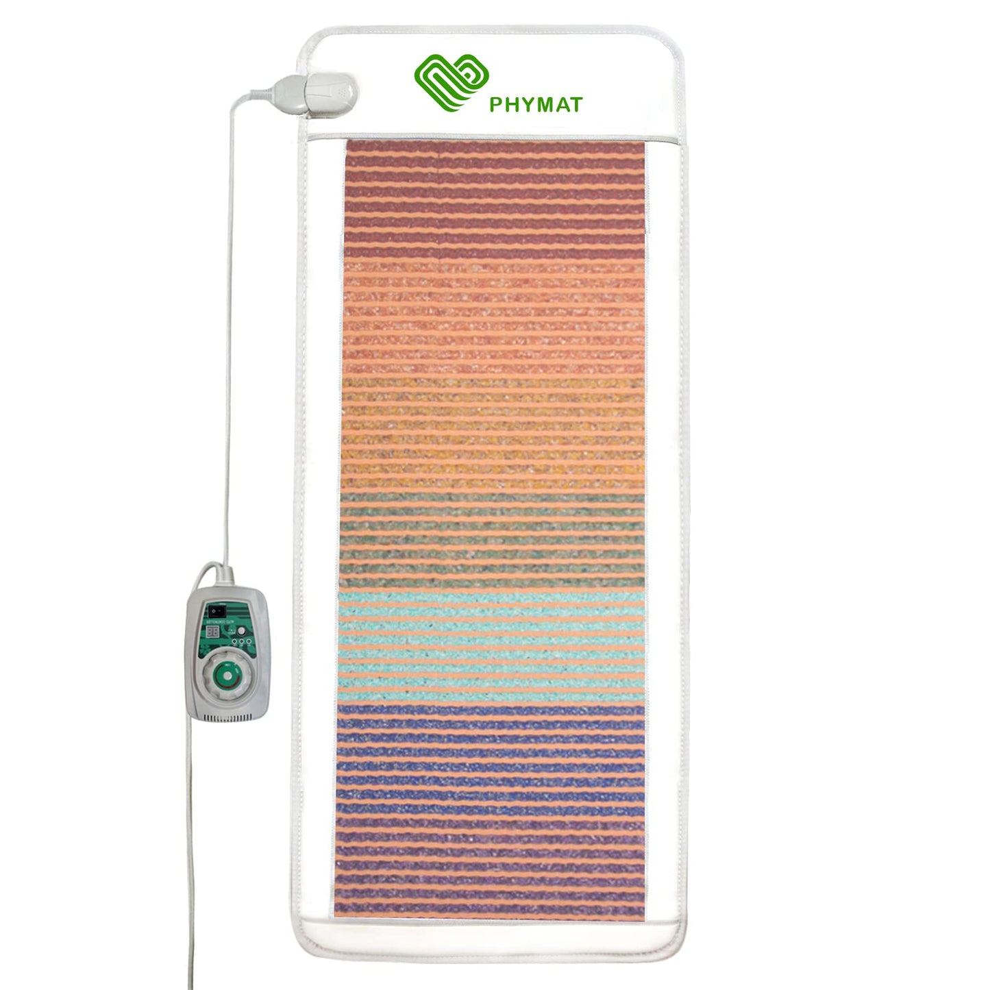 PHYMAT Far Infrared Heating Pad,Infrared Mat Full Body,7 Color Gemstone Heating Pad,7 Chakra Yoga Meditation Crystal Bio Mat,Auto Shut Off,Adjustable Temp(67"x27")