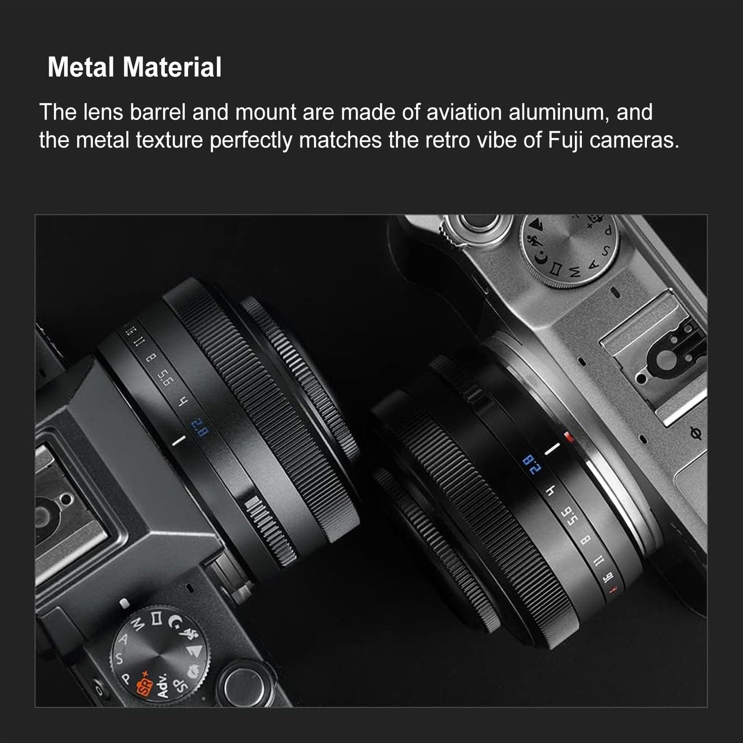 TTArtisan AF 27mm F2.8 f/2.8 XF-Mount APS-C Auto Focus STM Lens for Fujifilm Fuji X-Mount Cameras X-T10 X-T2 X-T20 X-T30 X-T3 X-T4 X-T5 X-T100 X-T200 X-T30 X-PR01 X-PR02 X-PR03 X-E4 -Black