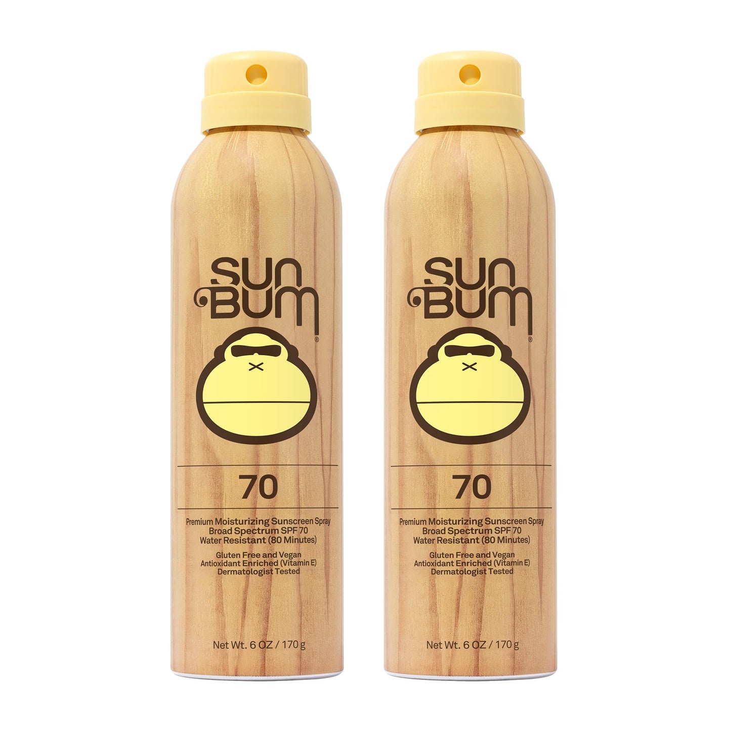 Sun Bum Original SPF 70 Sunscreen Body Spray | Broad Spectrum Moisturizing Sunblock with Vitamin E | Hawaii 104 Act Compliant (O