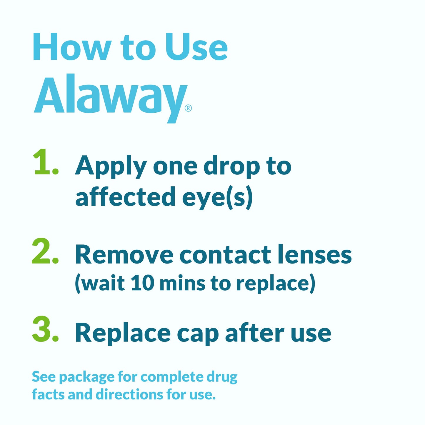 Alaway Antihistamine Eye Drops for Itchy Eyes, Fast-Acting, Up to 12-Hour Eye Itch Relief, Clinically Tested Prescription-Strength Formula, 0.34 Fl Oz (Pack of 2)