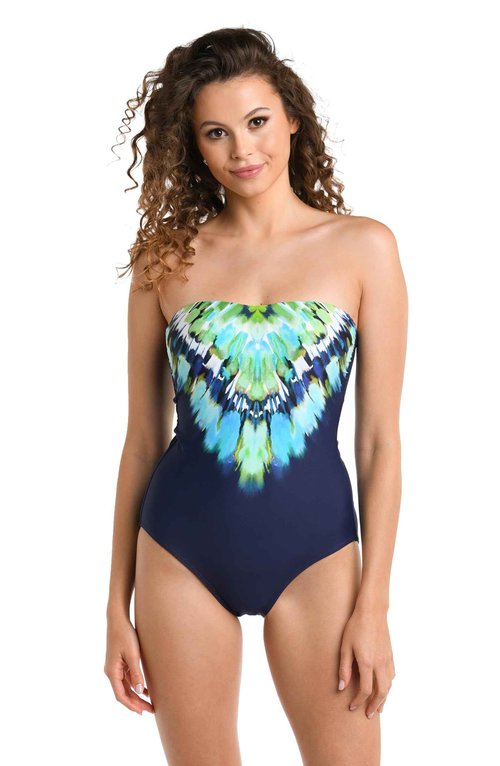 La Blanca Bandeau One Piece Swimsuit