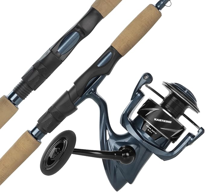 KastKing ReKon Saltwater Fishing Rod and Reel Combo, Fishing Poles & Reels Combo, Graphite Blank, Zirconia Rings, NyliTech...