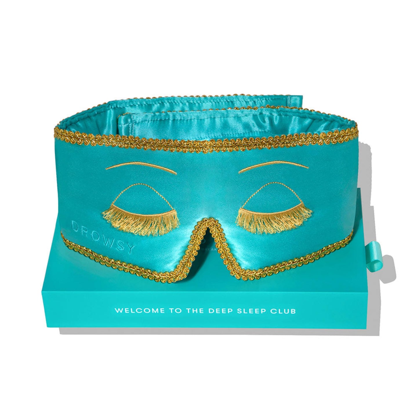 DROWSY Breakfast at Drowsy Silk Sleep Mask – 100% Pure Mulberry Silk, Total Blackout, Ultra-Soft & Skin Hydrating for Beauty Sleep, Fully Adjustable