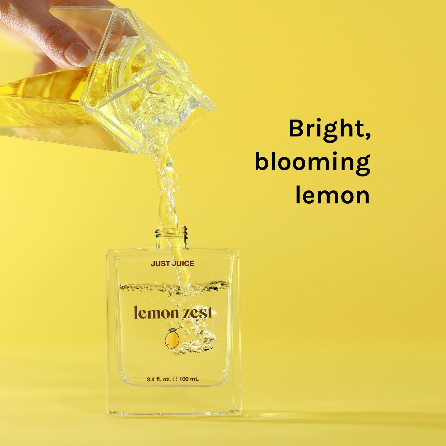 Just Juice Lemon Zest - Mini Travel Perfume - Lemon, Grapefruit, Mandarin - Fruity Floral Perfume for Women and Men - 0.3 oz