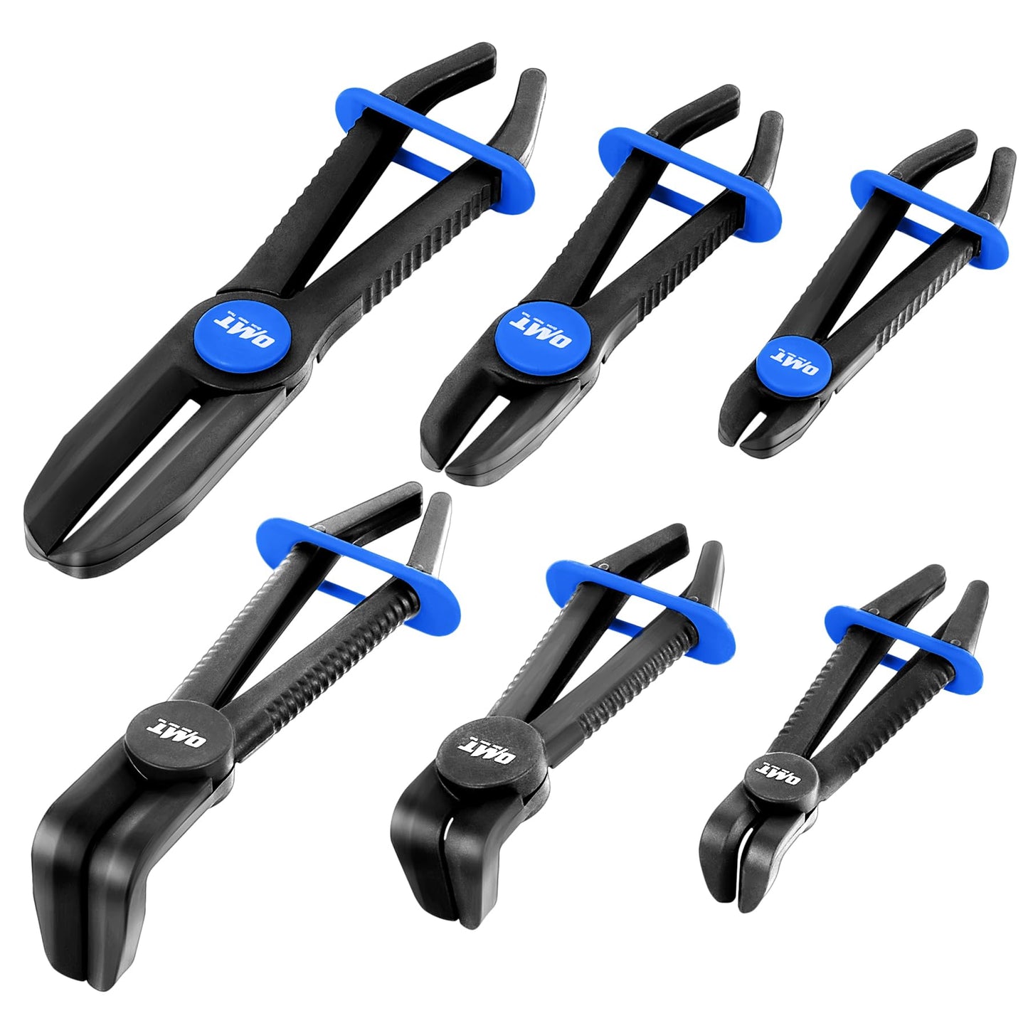 Orion Motor Tech Hose Pinch Off Pliers, 6 Piece Hose Pinch Off Pliers Set for Flexible Hoses Brake Fuel Coolant Hoses Maintenance, Hose Pinch Pliers with Straight and 90° Pliers