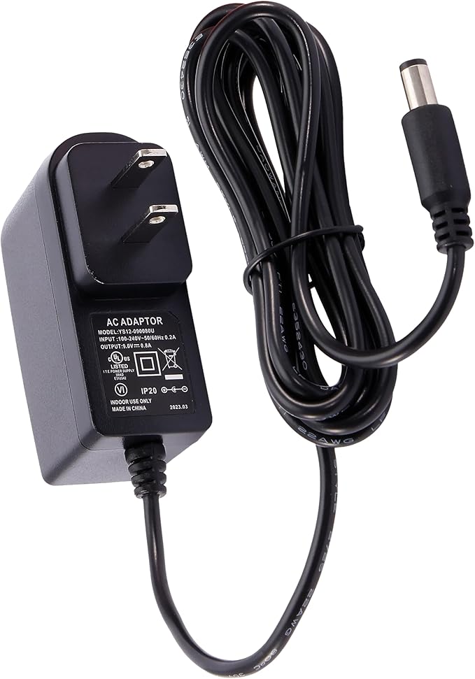 D'Addario Accessories PW-CT-9V DC Power Adapter – Pedalboard Supply - For Pedal Board and Other Devices Requiring 9V – 800...