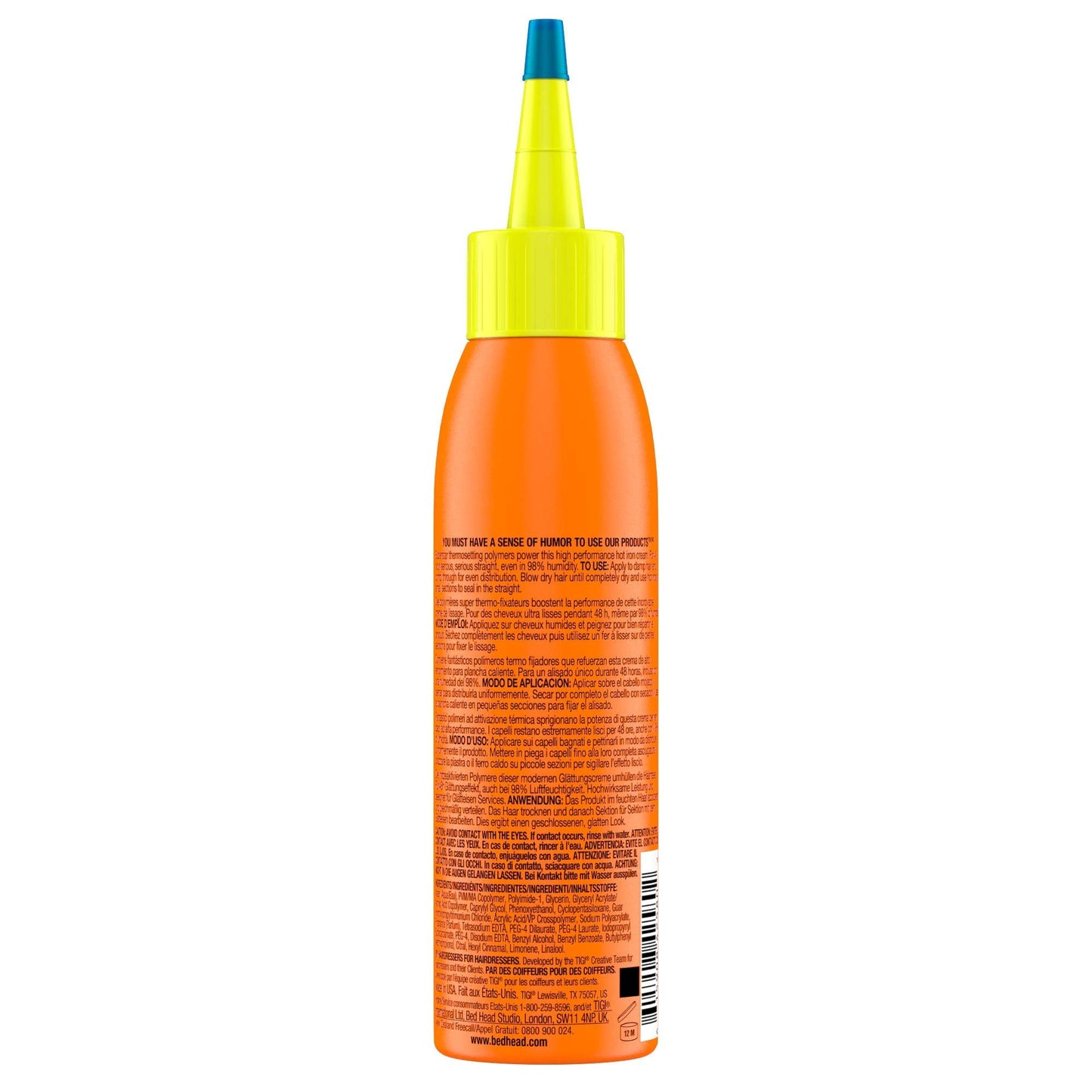 TIGI Bed Head Straighten Out 98% Humidity Defying Straightening Cream for Unisex, 4 Ounce
